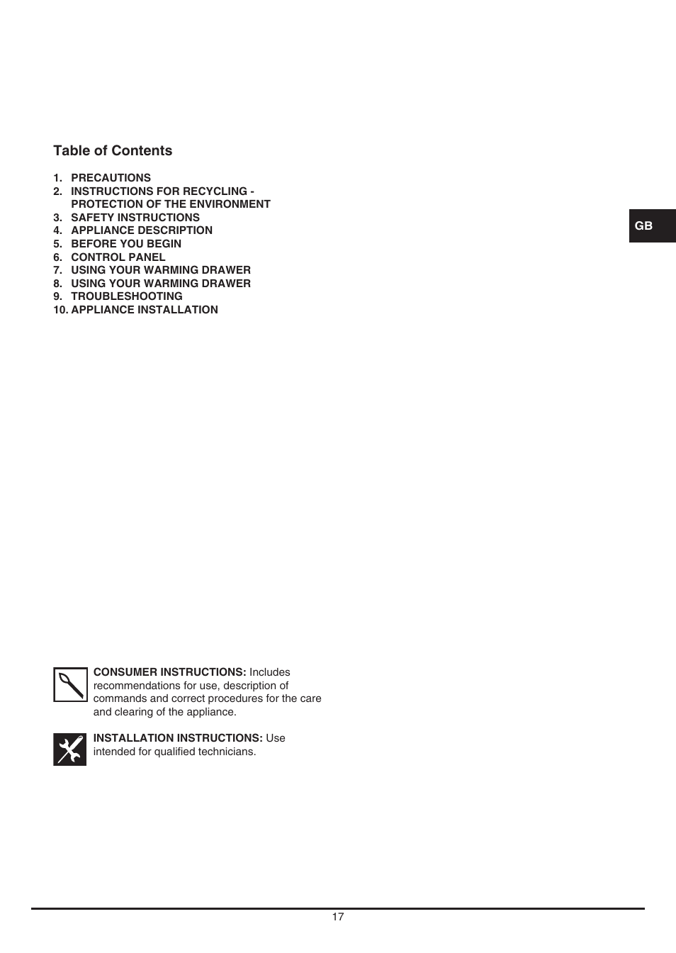 Fulgor Milano LWD 12 User Manual | Page 17 / 84