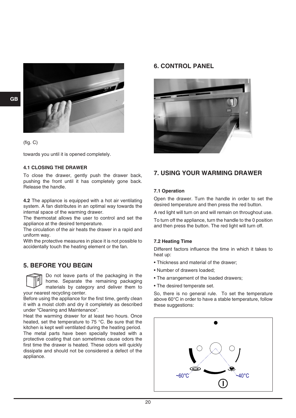 Fulgor Milano LWD 12 User Manual | Page 20 / 84