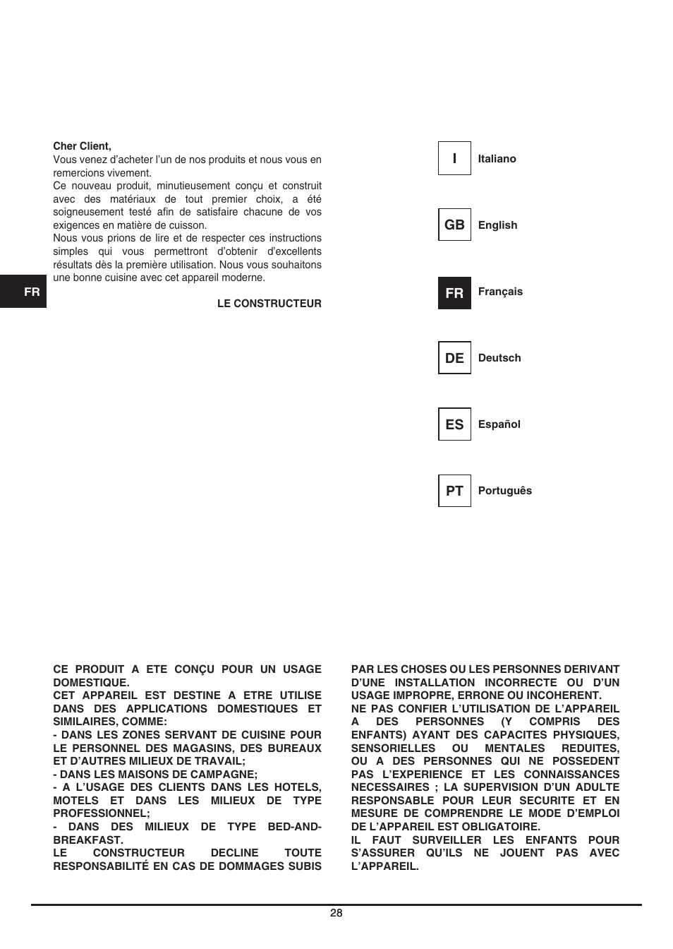 Fulgor Milano LWD 12 User Manual | Page 28 / 84