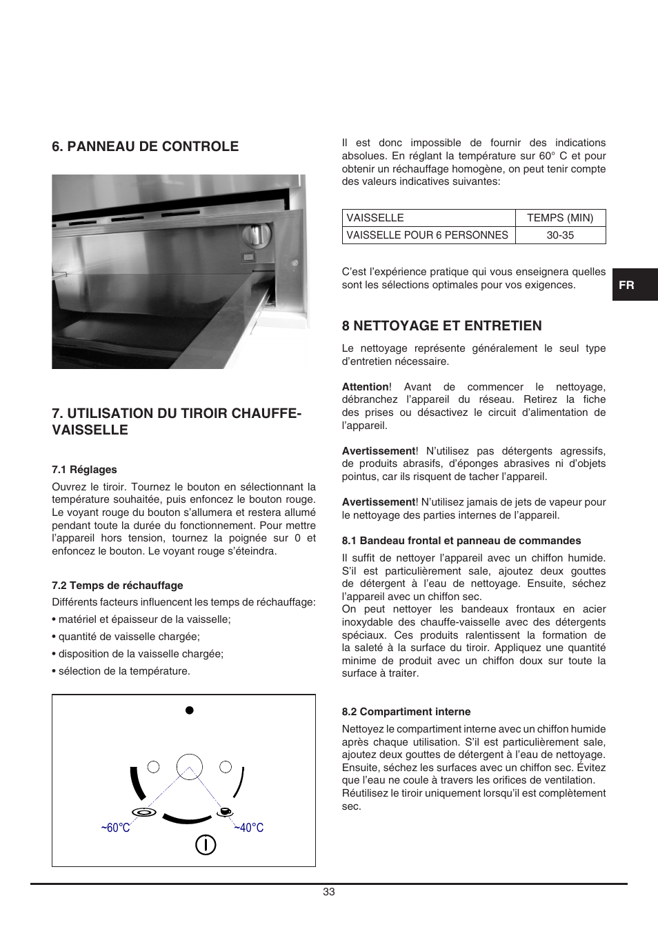 Fulgor Milano LWD 12 User Manual | Page 33 / 84