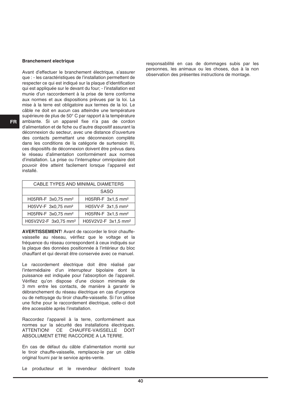 Fulgor Milano LWD 12 User Manual | Page 40 / 84