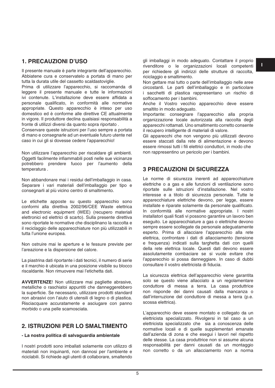 Fulgor Milano LWD 12 User Manual | Page 5 / 84