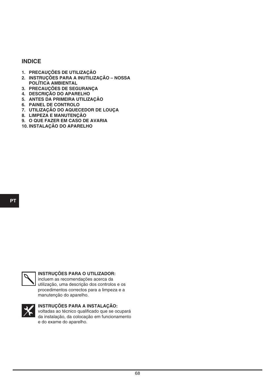 Fulgor Milano LWD 12 User Manual | Page 68 / 84