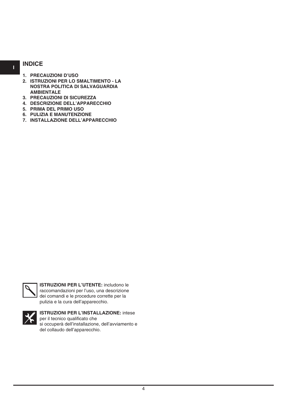 Fulgor Milano LD 12 User Manual | Page 4 / 76