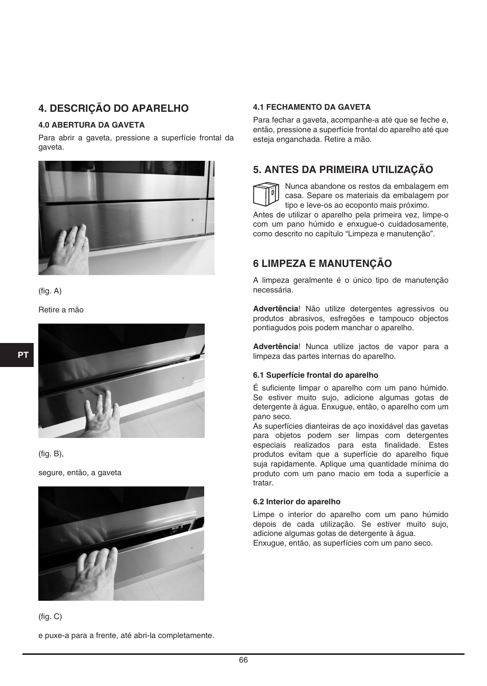 Fulgor Milano LD 12 User Manual | Page 66 / 76