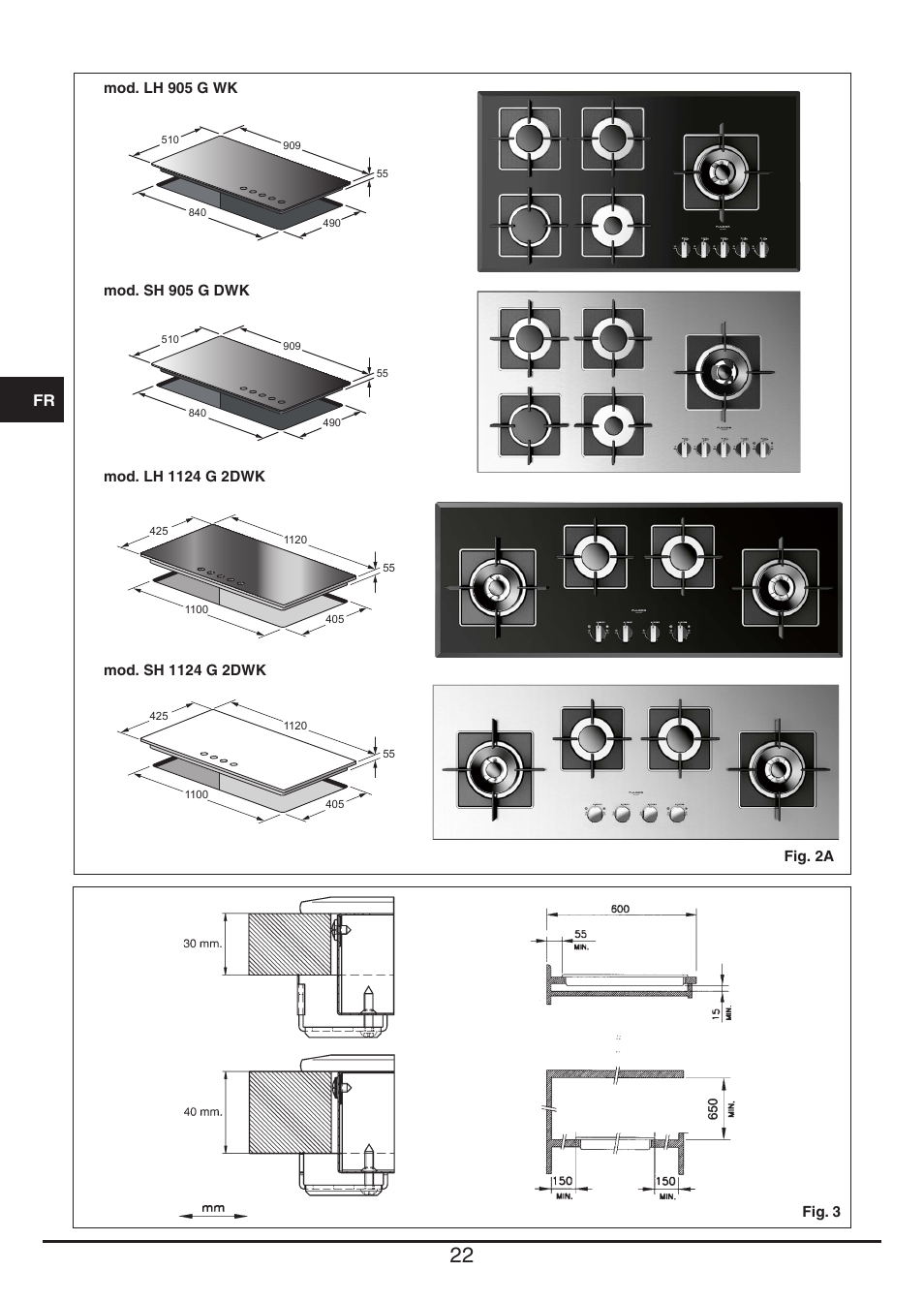 Fulgor Milano LH 604 G WK User Manual | Page 22 / 52