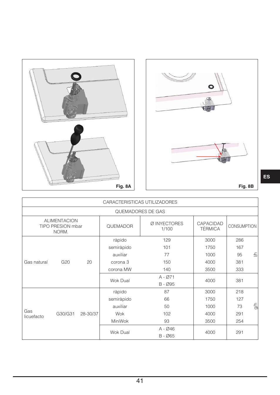 Fulgor Milano LH 604 G WK User Manual | Page 41 / 52