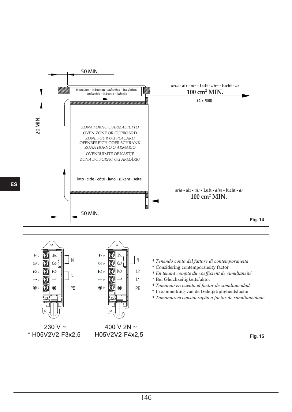 100 cm | Fulgor Milano CH 905 ID TS G DWK User Manual | Page 146 / 184