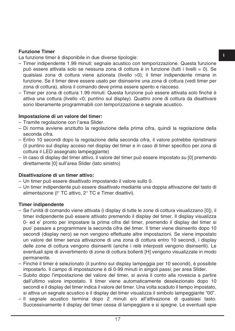 Fulgor Milano CH 905 ID TS G DWK User Manual | Page 17 / 184