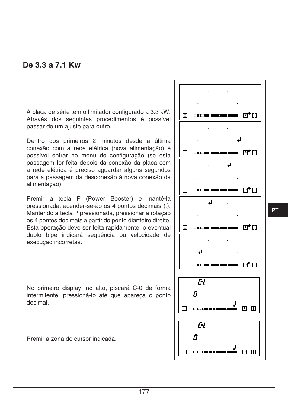 De 3.3 a 7.1 kw | Fulgor Milano CH 905 ID TS G DWK User Manual | Page 177 / 184