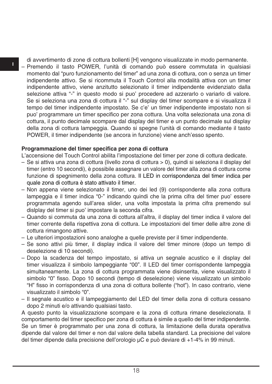 Fulgor Milano CH 905 ID TS G DWK User Manual | Page 18 / 184