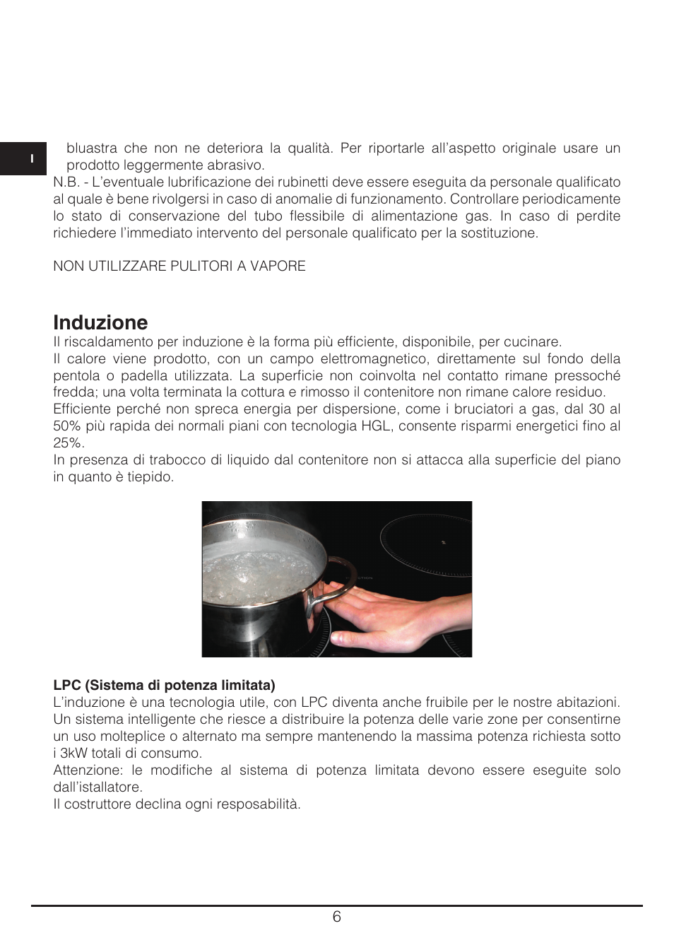 Induzione | Fulgor Milano CH 905 ID TS G DWK User Manual | Page 6 / 184