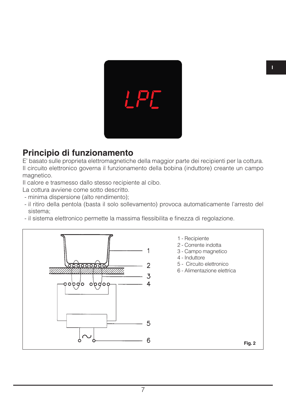 Principio di funzionamento | Fulgor Milano CH 905 ID TS G DWK User Manual | Page 7 / 184