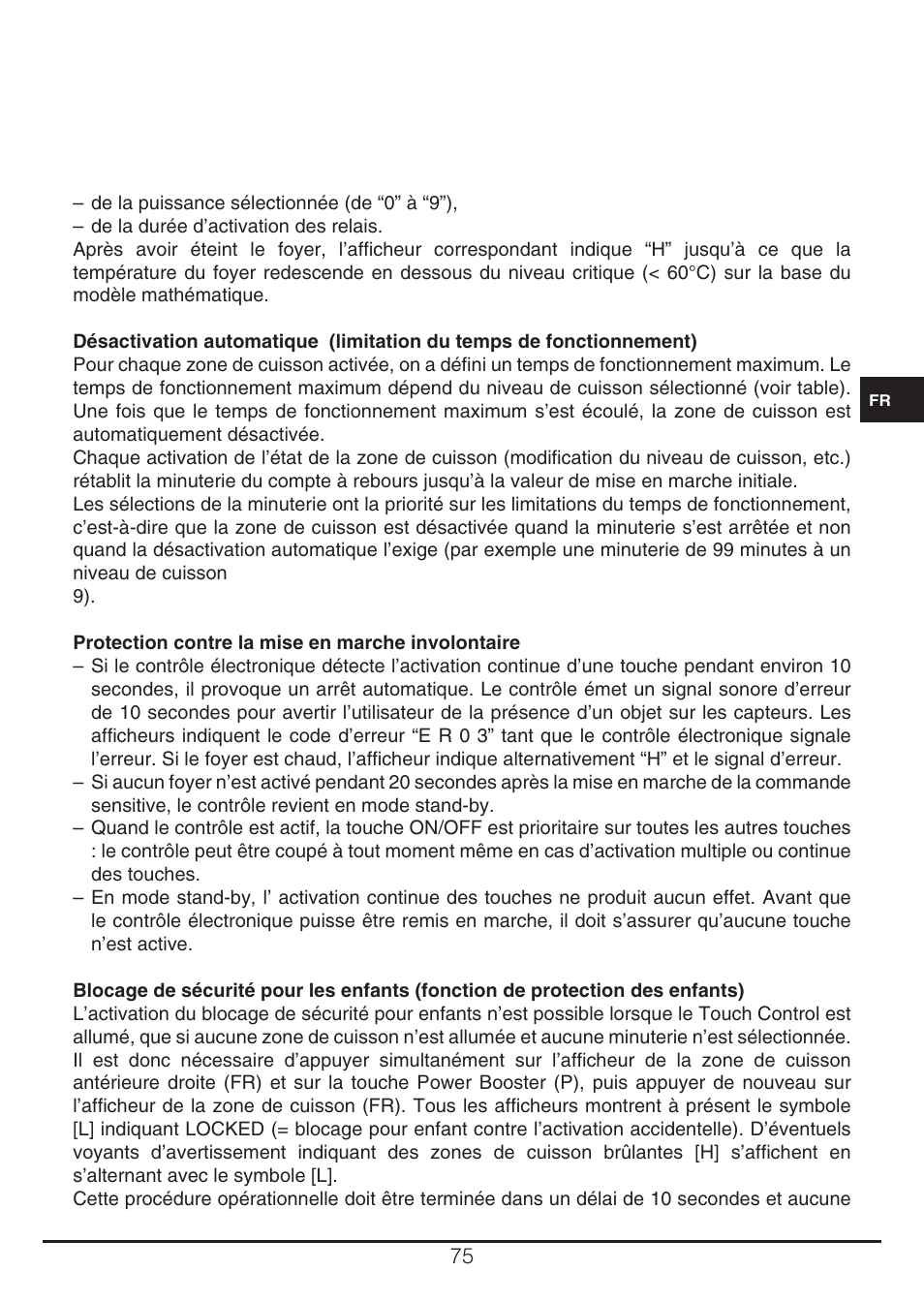 Fulgor Milano CH 905 ID TS G DWK User Manual | Page 75 / 184