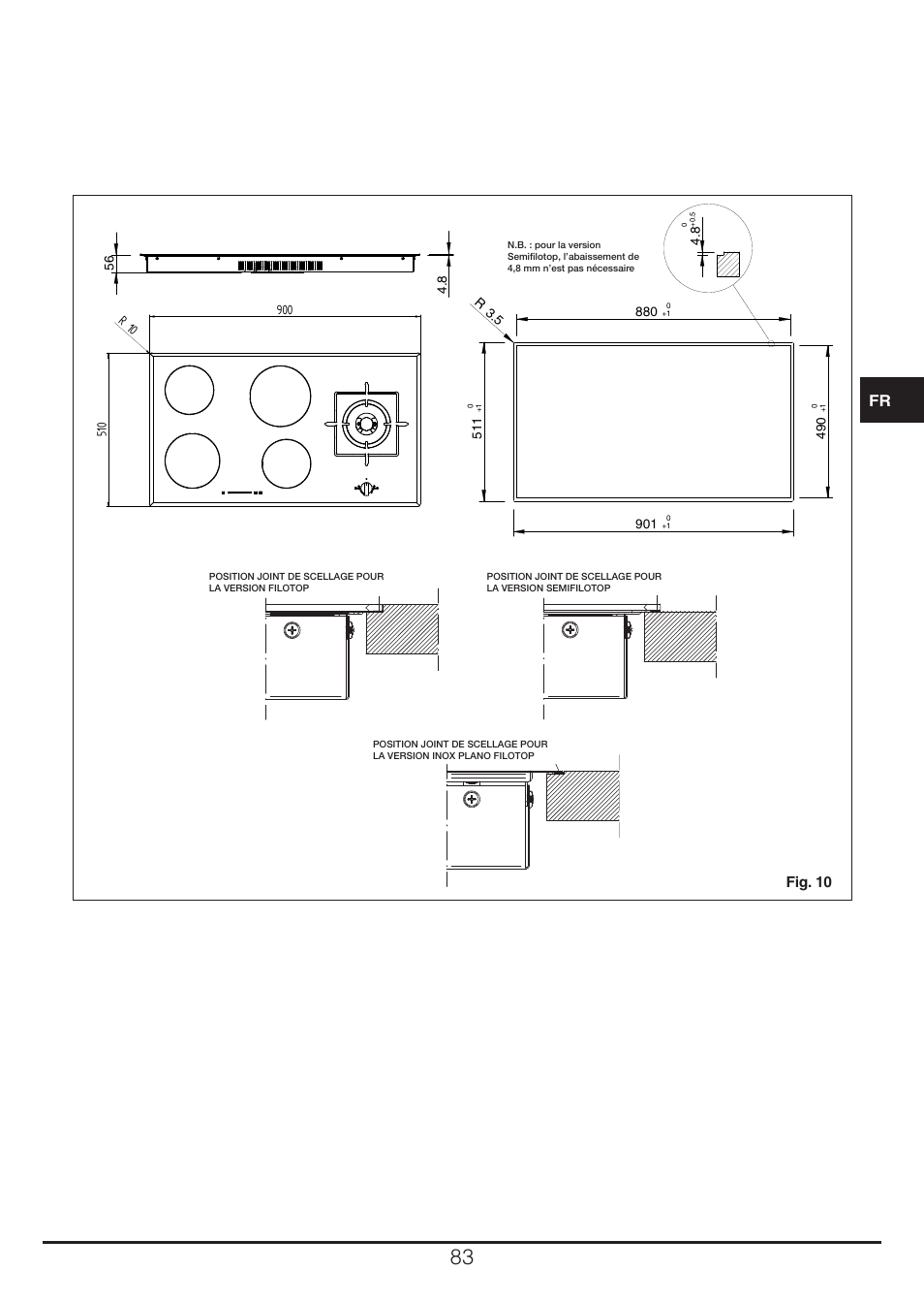 Fig. 10 | Fulgor Milano CH 905 ID TS G DWK User Manual | Page 83 / 184