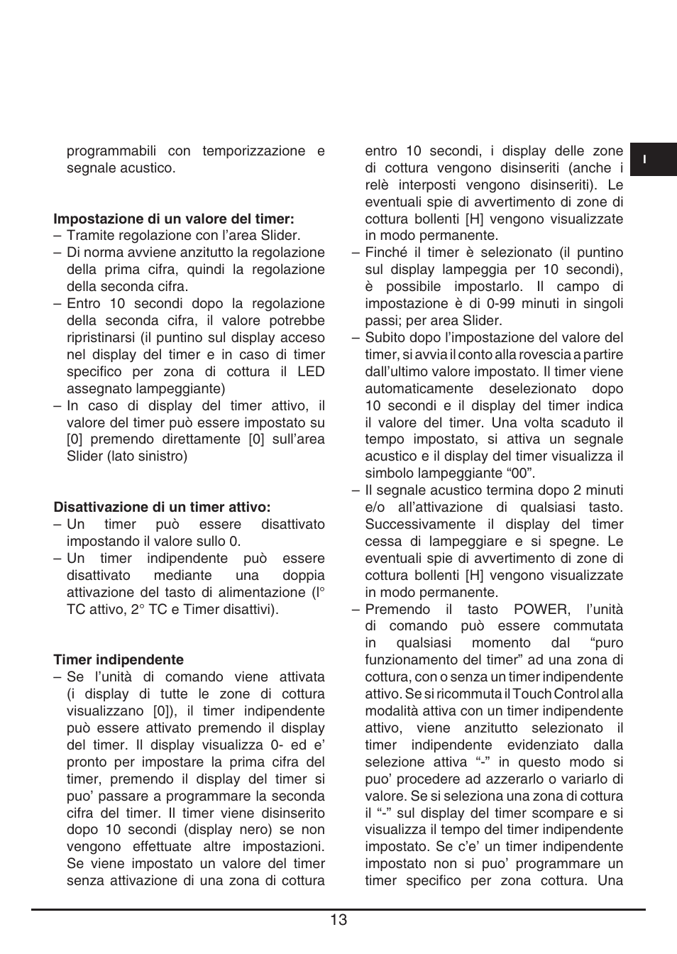 Fulgor Milano CH 1004 ID TS User Manual | Page 13 / 184
