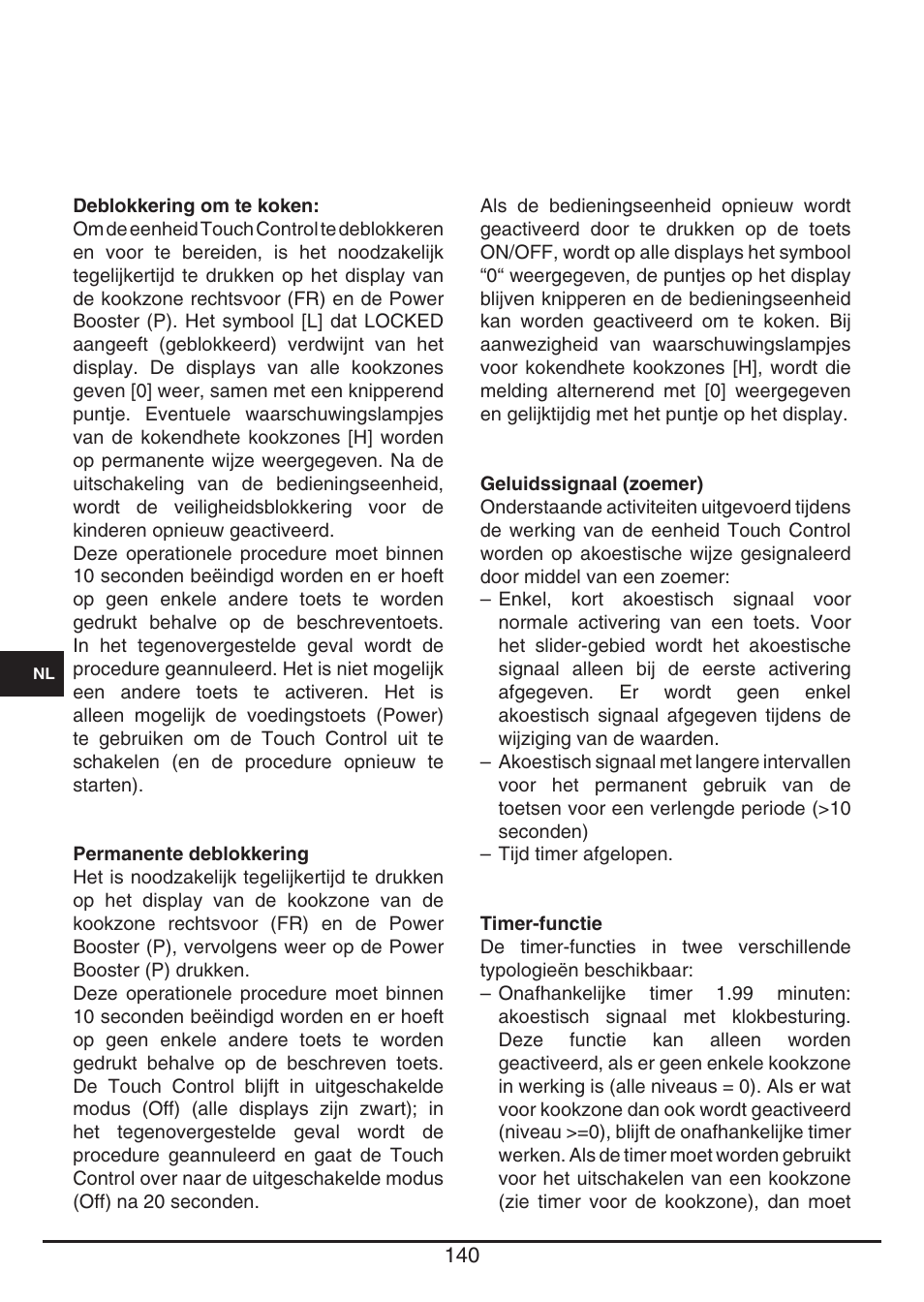 Fulgor Milano CH 1004 ID TS User Manual | Page 140 / 184