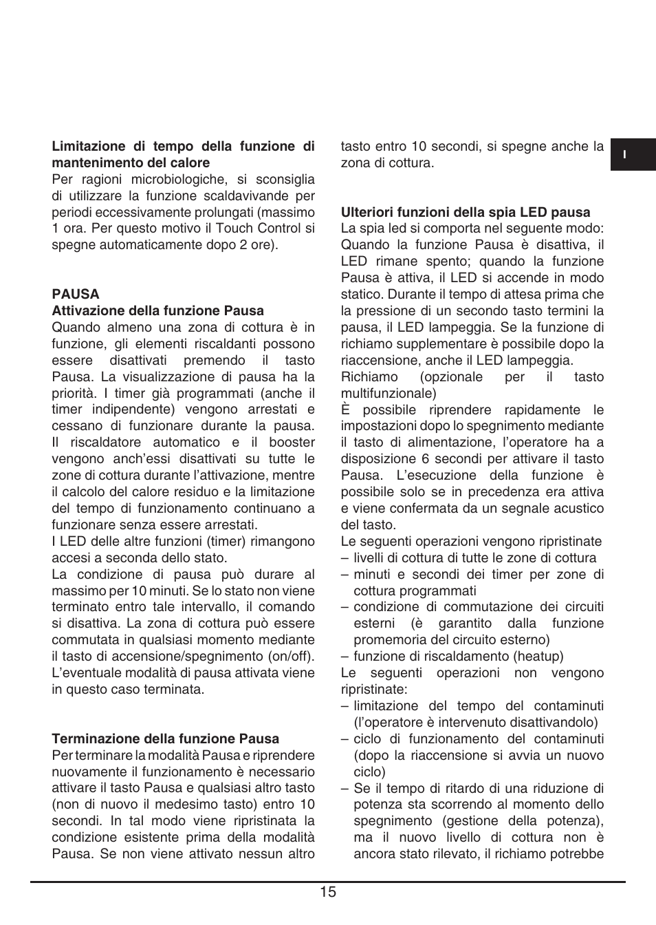 Fulgor Milano CH 1004 ID TS User Manual | Page 15 / 184