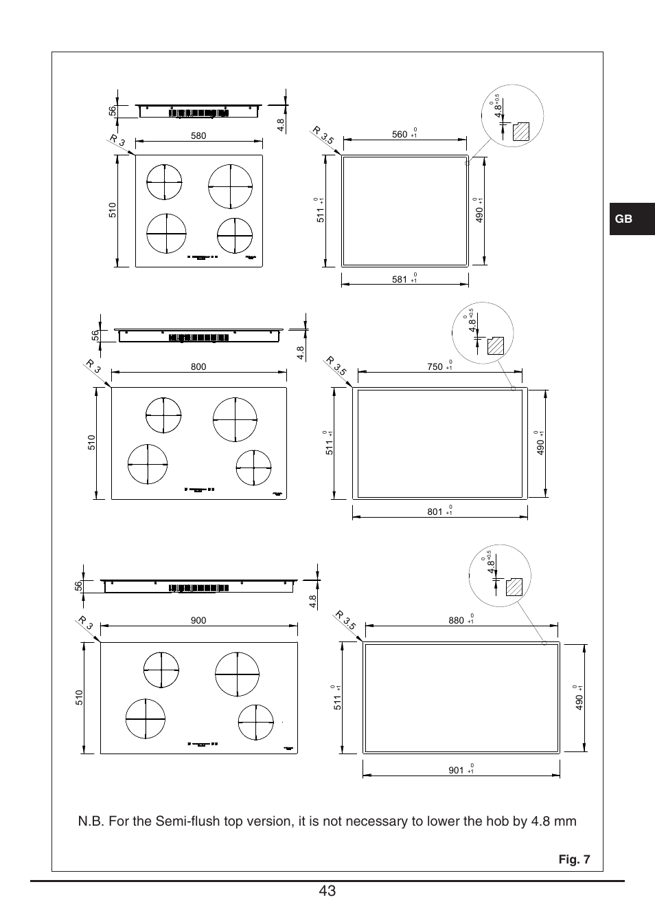 Fig. 7 | Fulgor Milano CH 1004 ID TS User Manual | Page 43 / 184