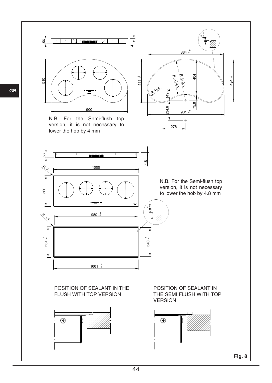 Fulgor Milano CH 1004 ID TS User Manual | Page 44 / 184