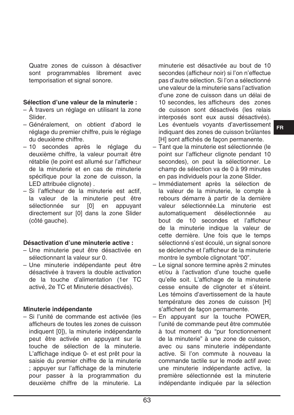 Fulgor Milano CH 1004 ID TS User Manual | Page 63 / 184