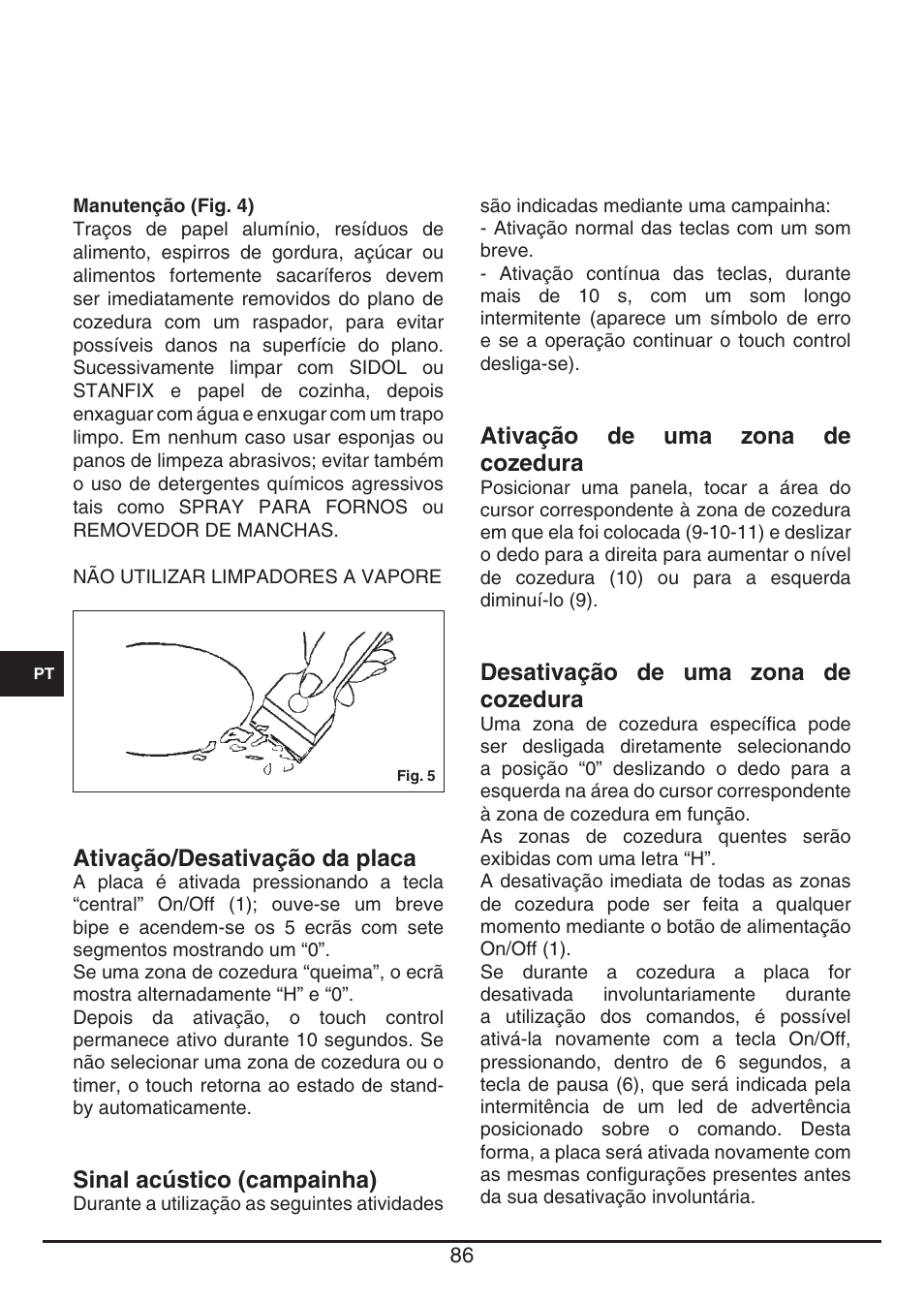Fulgor Milano FSH 905 ID TS User Manual | Page 86 / 100