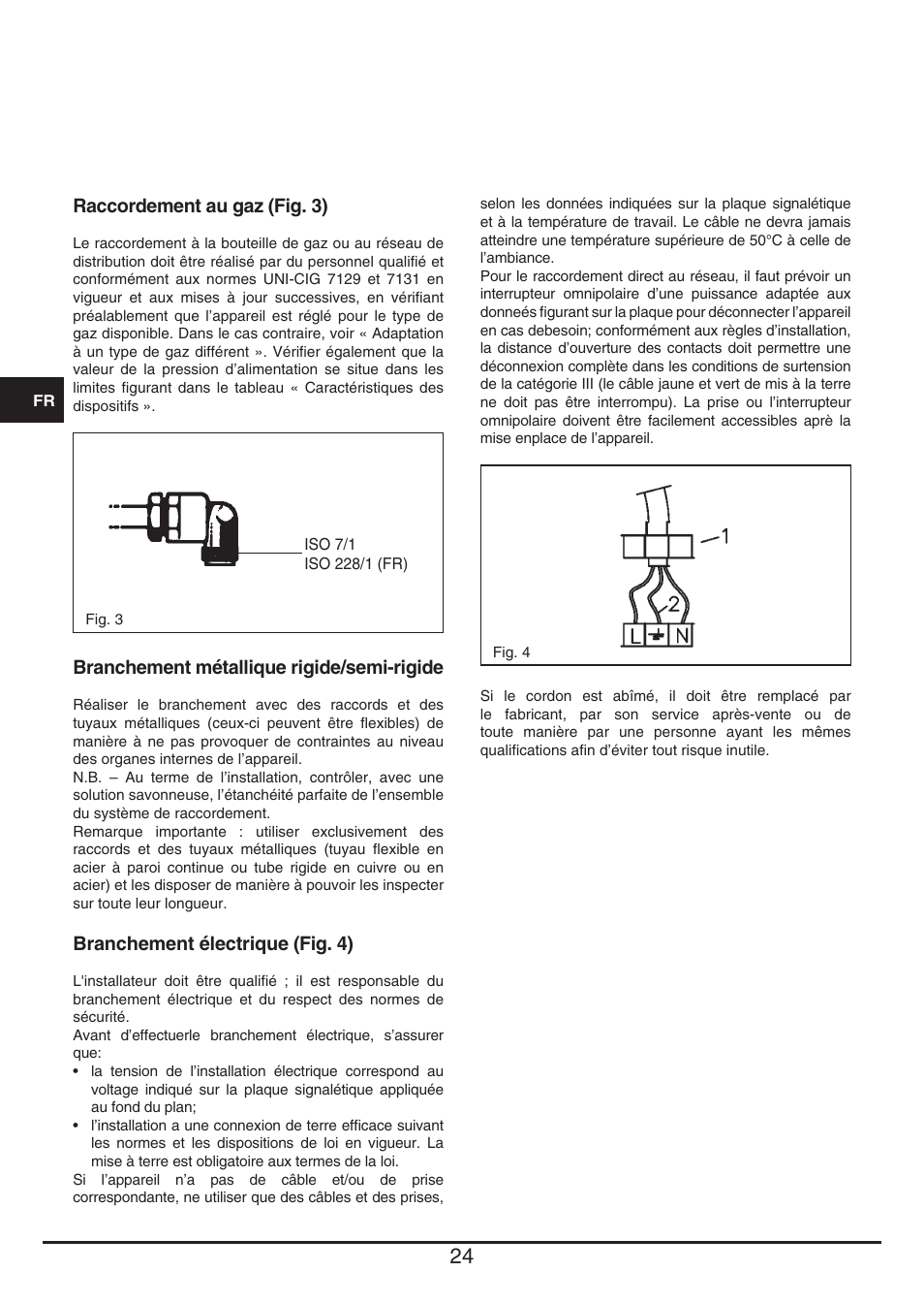 Fulgor Milano CPH 604 G User Manual | Page 24 / 52