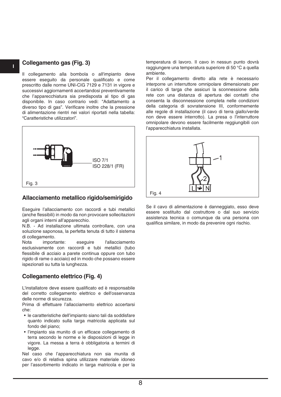 Fulgor Milano CPH 604 G User Manual | Page 8 / 52