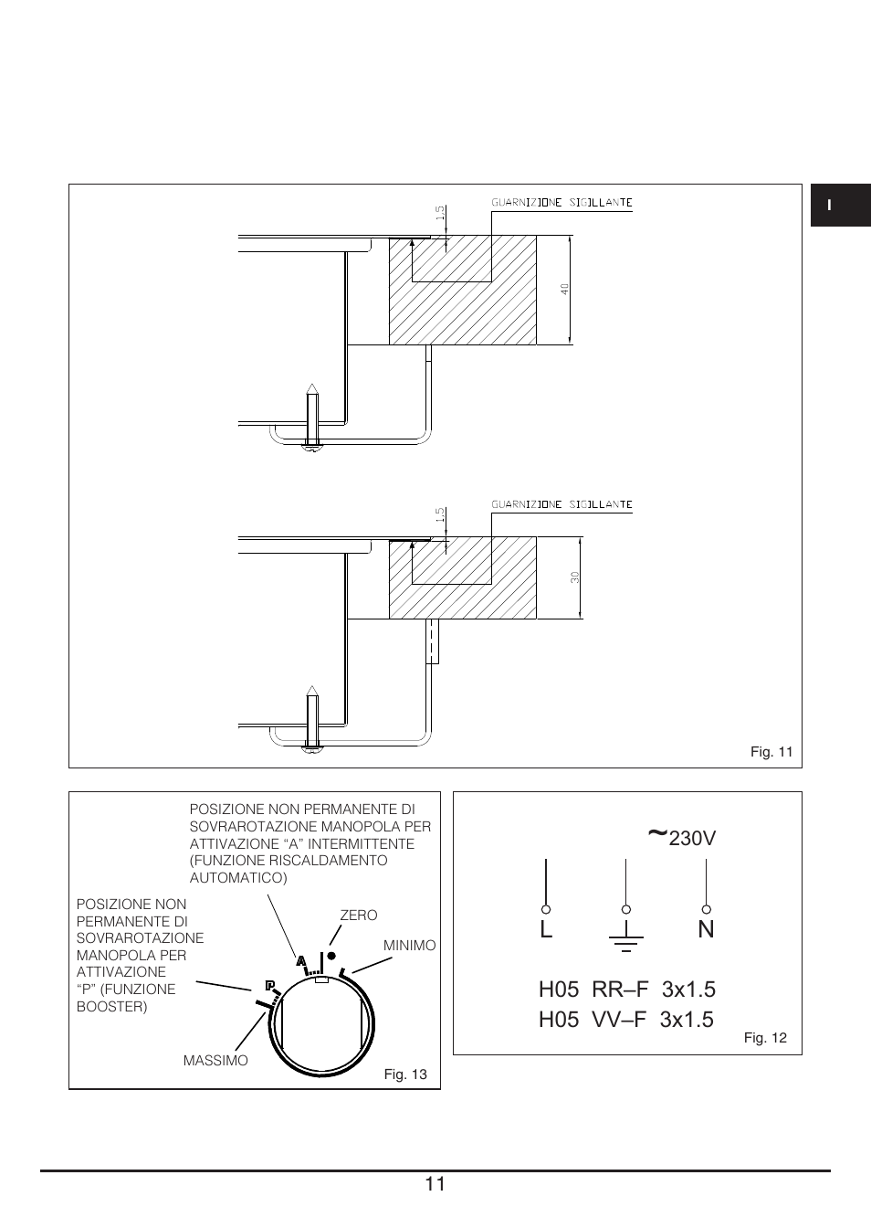 Fulgor Milano CPH 401 ID X User Manual | Page 11 / 80