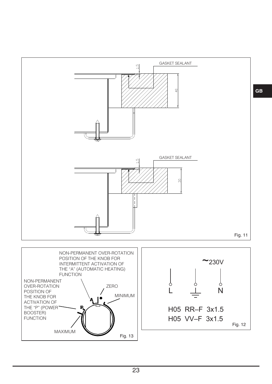 Fulgor Milano CPH 401 ID X User Manual | Page 23 / 80