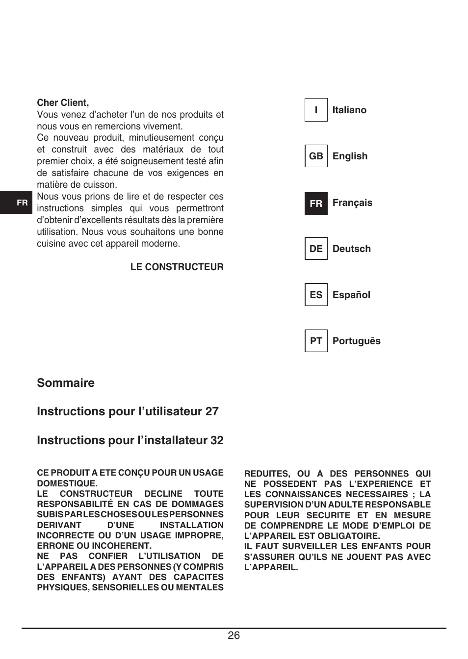 Fulgor Milano CPH 401 ID X User Manual | Page 26 / 80