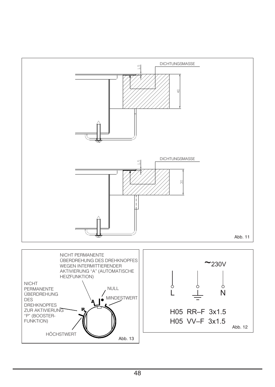 Fulgor Milano CPH 401 ID X User Manual | Page 48 / 80