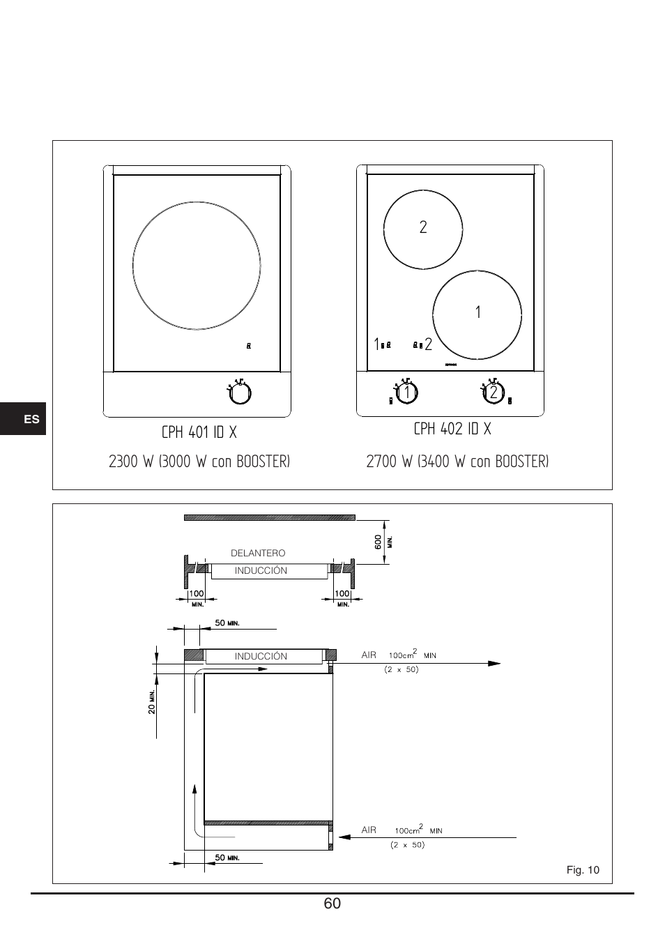 Fulgor Milano CPH 401 ID X User Manual | Page 60 / 80