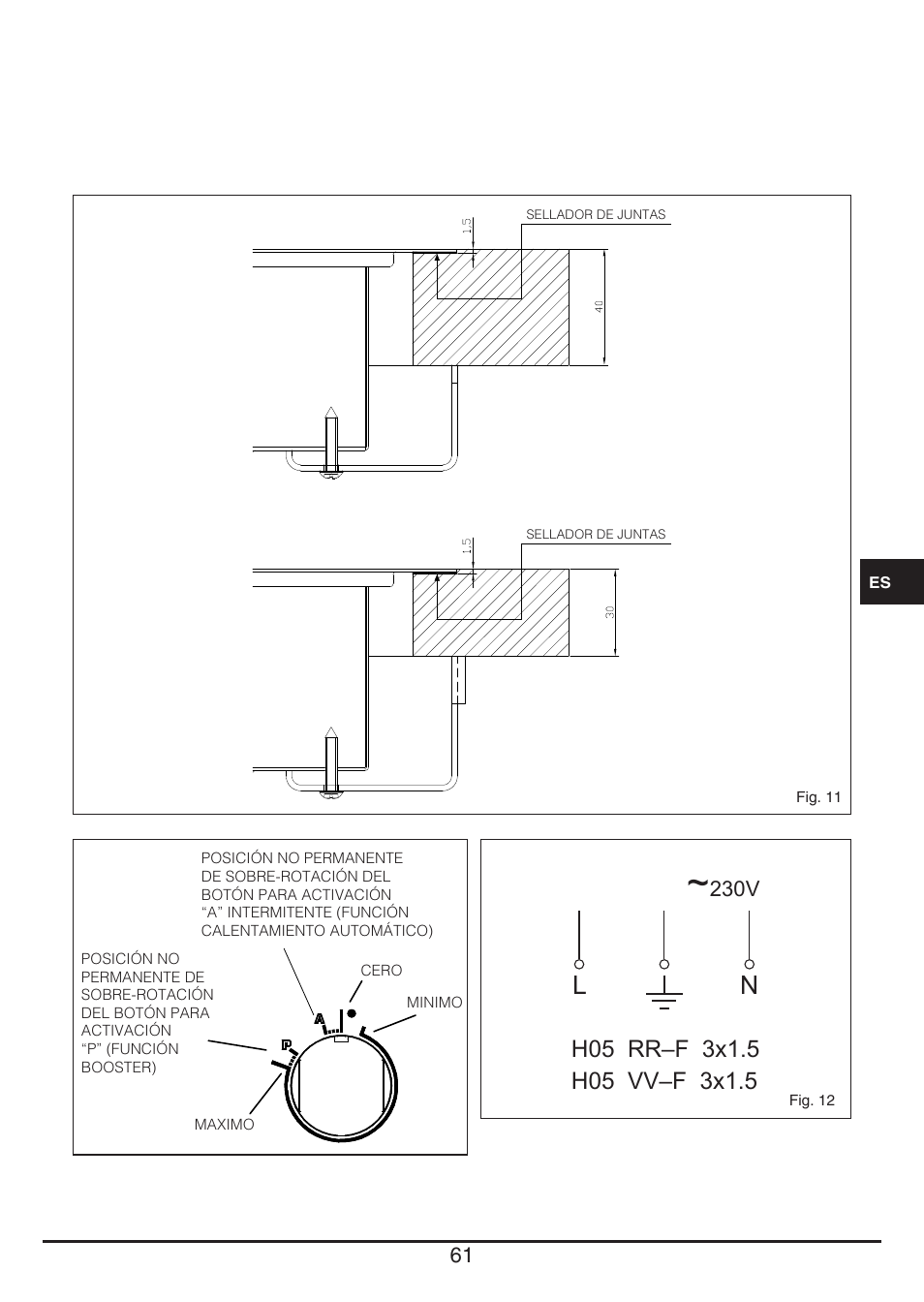 Fulgor Milano CPH 401 ID X User Manual | Page 61 / 80