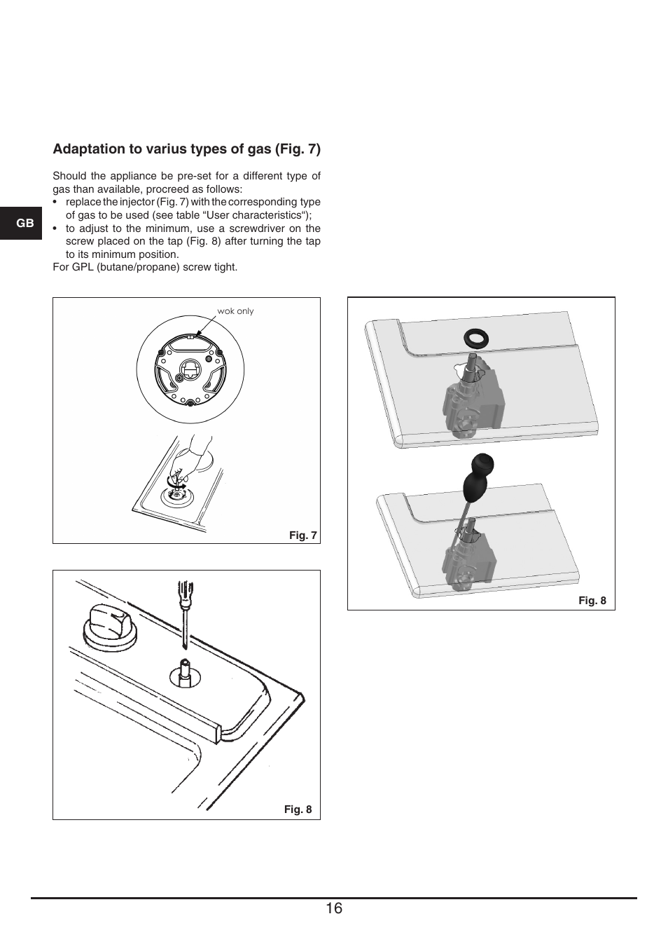 Fulgor Milano PH 905 G WK User Manual | Page 16 / 52