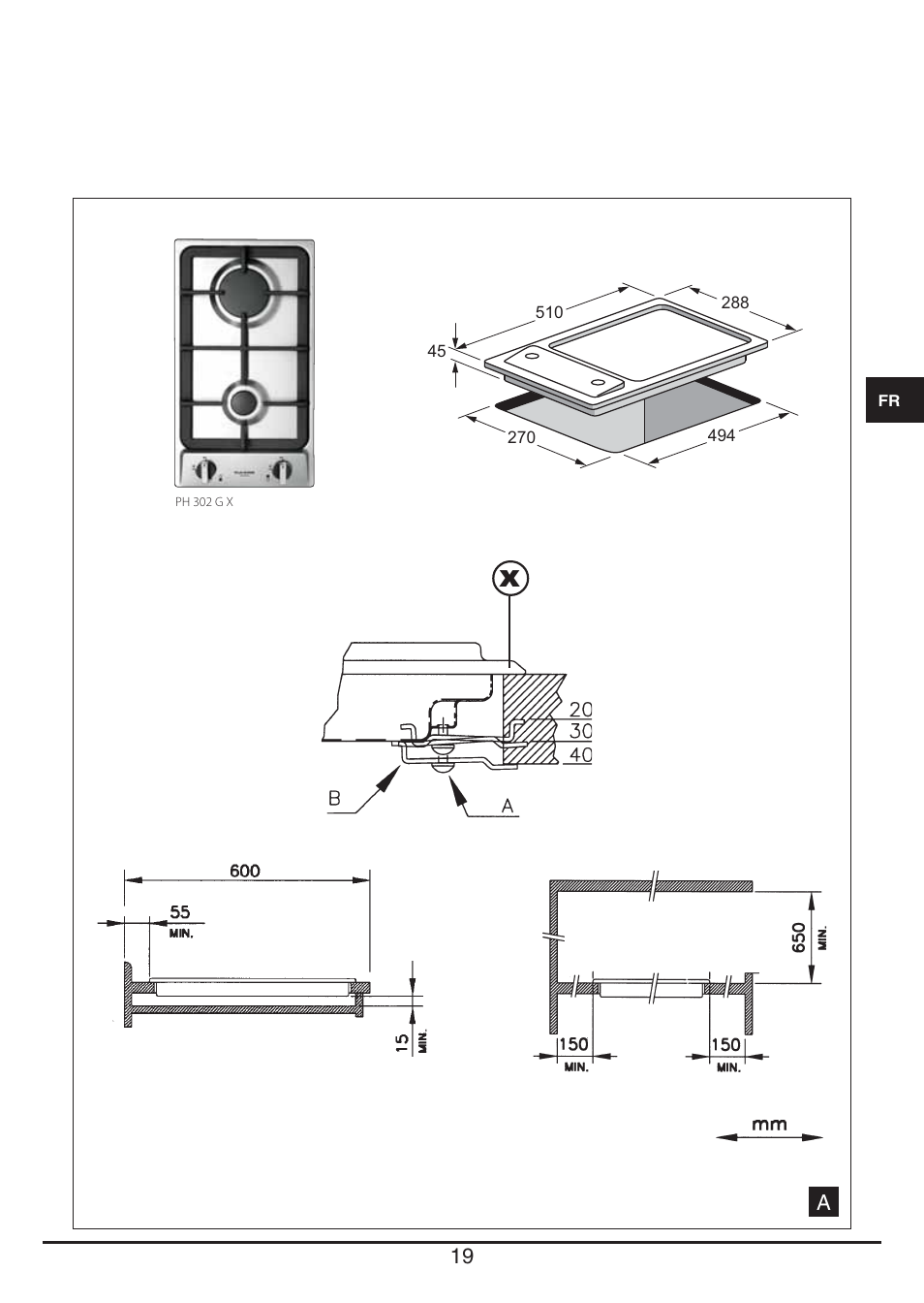 Fulgor Milano PH 302 G X User Manual | Page 19 / 48