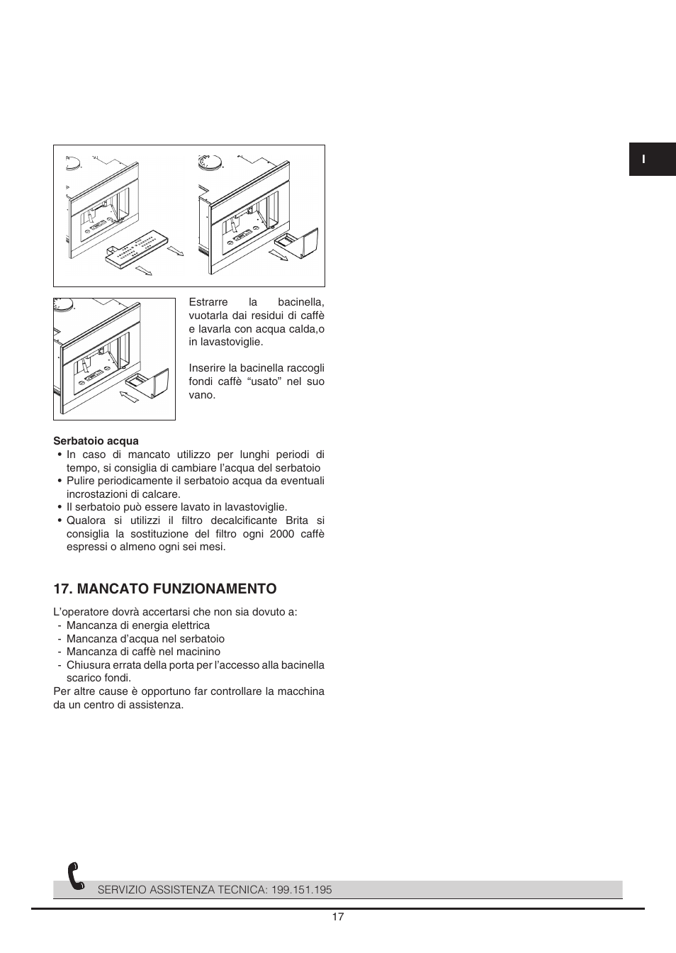 Mancato funzionamento | Fulgor Milano CCM 4509 TC User Manual | Page 17 / 96