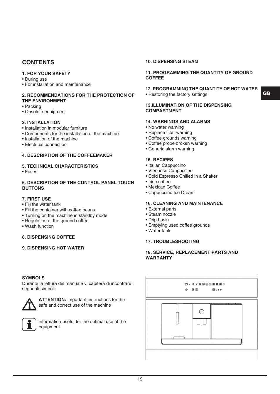 Fulgor Milano CCM 4509 TC User Manual | Page 19 / 96