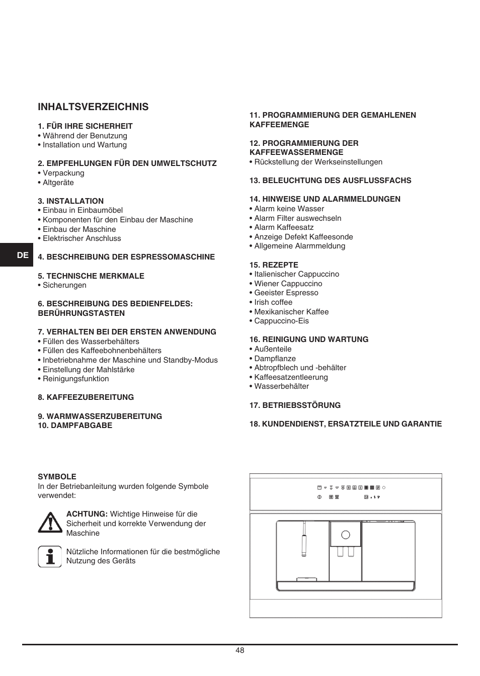 Fulgor Milano CCM 4509 TC User Manual | Page 48 / 96