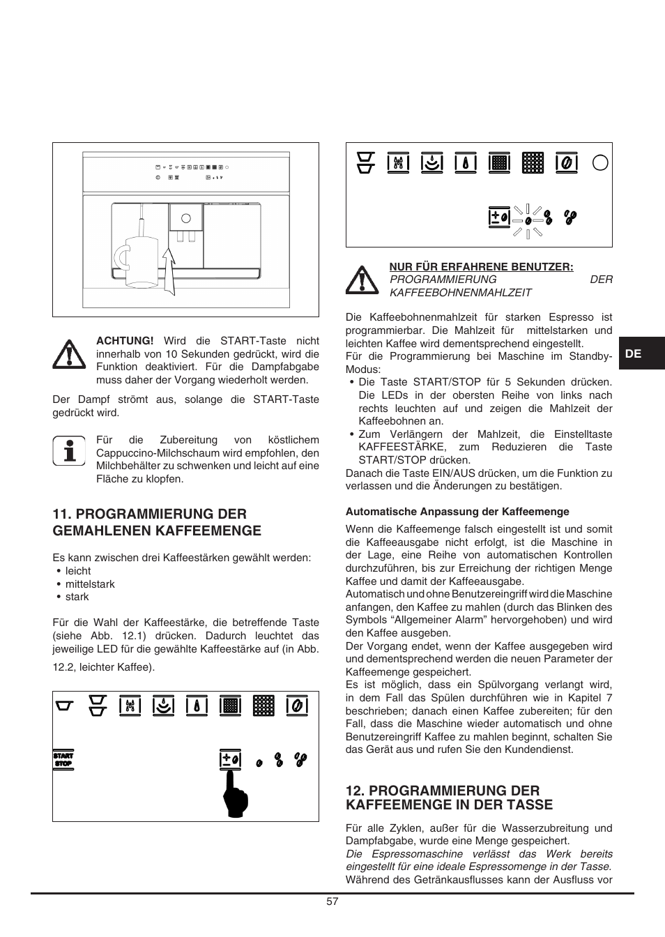Fulgor Milano CCM 4509 TC User Manual | Page 57 / 96
