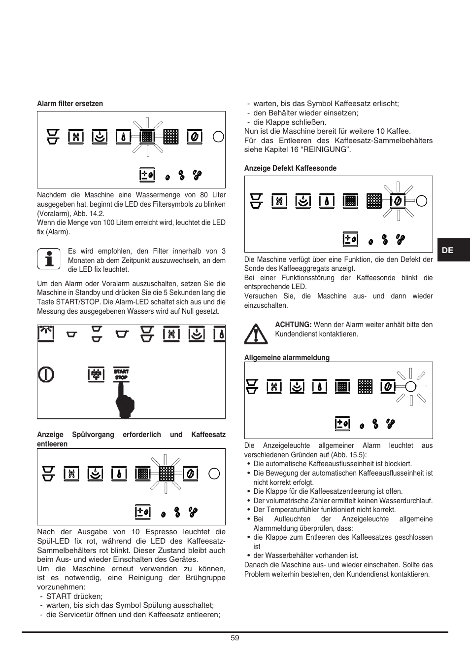Fulgor Milano CCM 4509 TC User Manual | Page 59 / 96