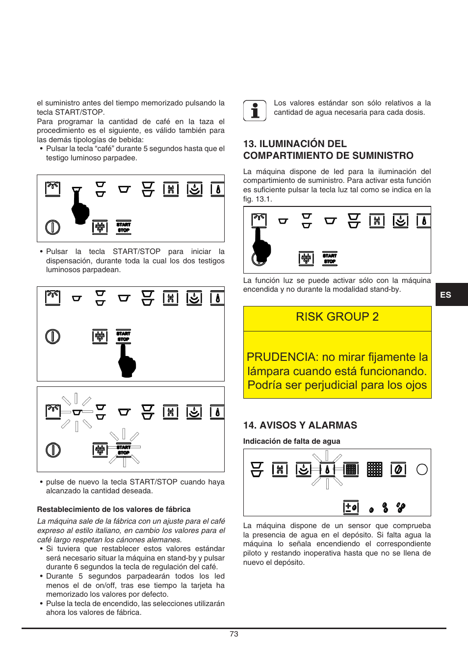 Fulgor Milano CCM 4509 TC User Manual | Page 73 / 96