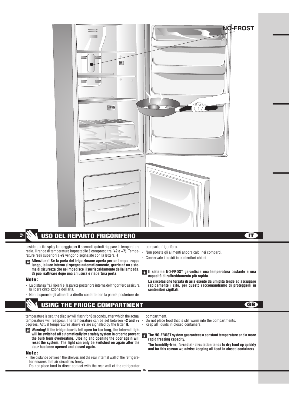 It gb 24 | Fulgor Milano FBC 342 TNFED User Manual | Page 24 / 44