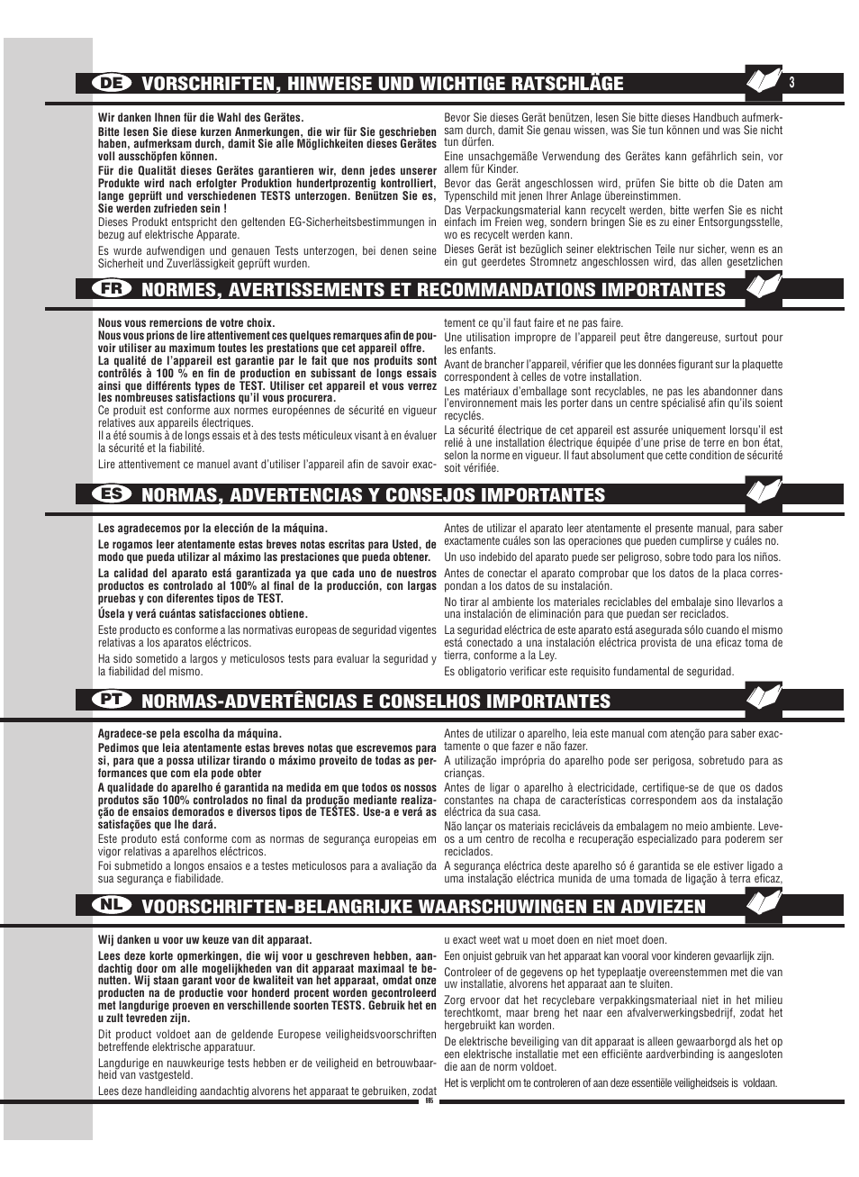 Fulgor Milano FBC 342 TNFED User Manual | Page 3 / 44