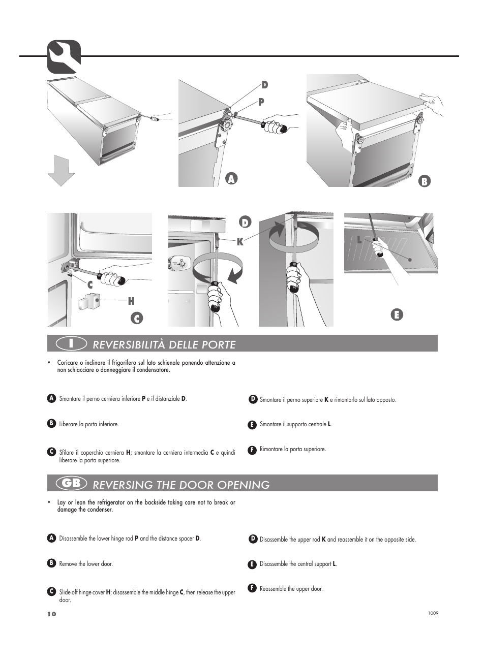 Ae b c | Fulgor Milano FBC 332 FE User Manual | Page 10 / 36