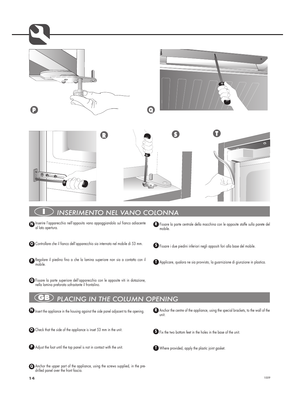 Fulgor Milano FBC 332 FE User Manual | Page 14 / 36