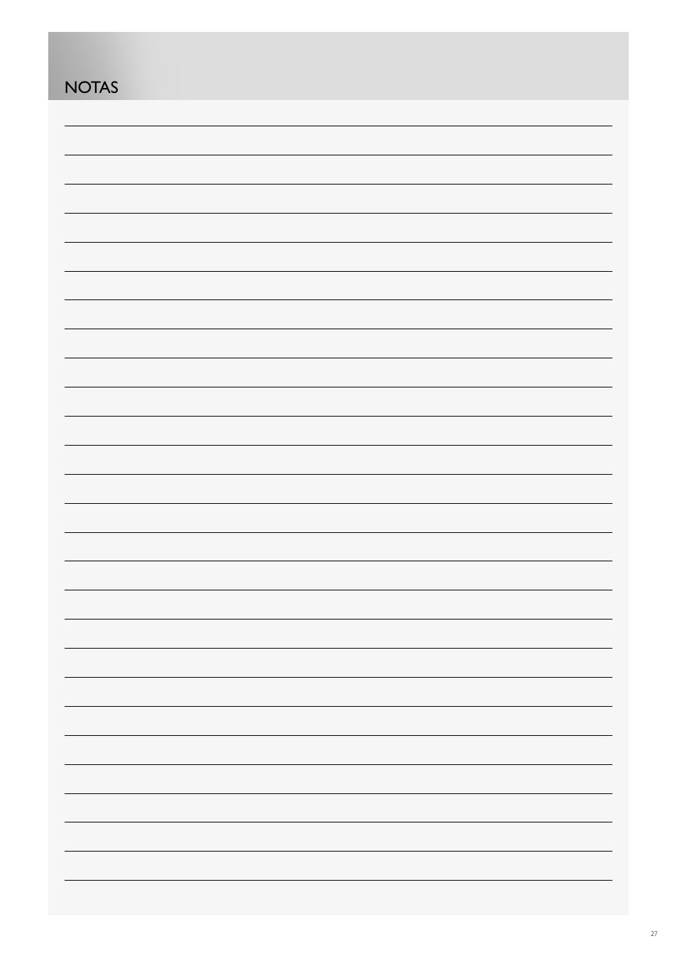 Notas | Fulgor Milano FDW9017 User Manual | Page 139 / 168
