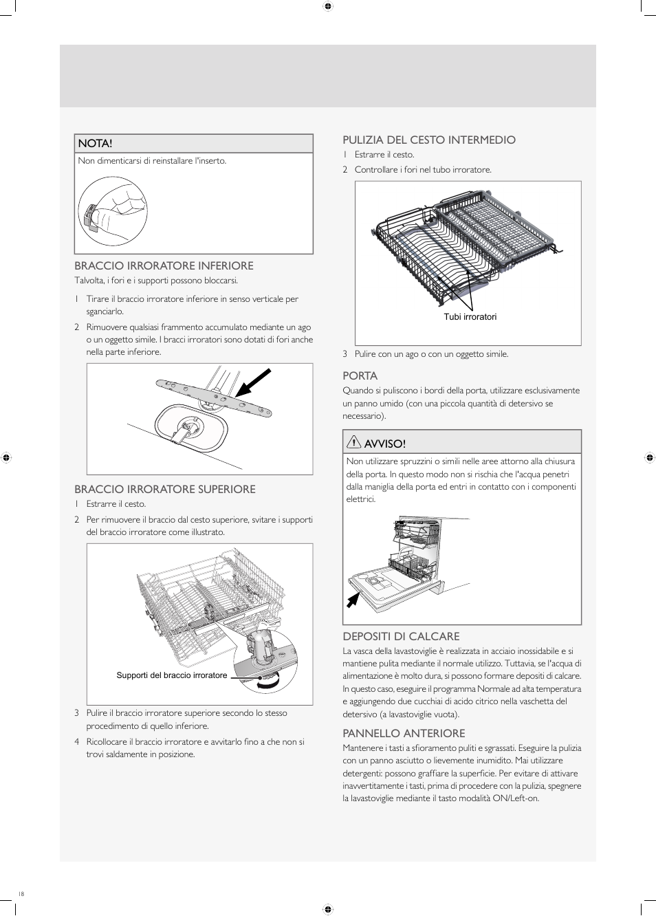Fulgor Milano FDW9017 User Manual | Page 18 / 168