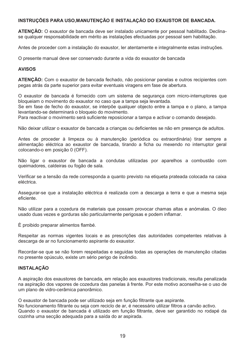 Fulgor Milano CHDD 9010 RC X User Manual | Page 22 / 32