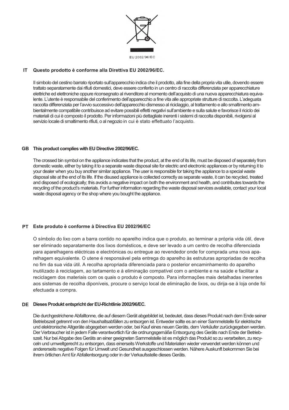 Fulgor Milano CHDD 9010 RC X User Manual | Page 3 / 32